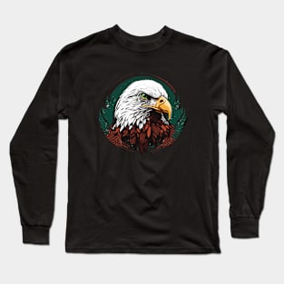 Graffiti Paint Eagle Bird Creative Long Sleeve T-Shirt